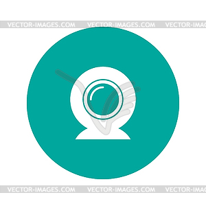 Web camera icon - royalty-free vector clipart