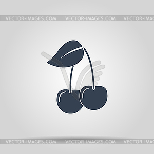 Cherry - icon - vector clipart