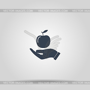 Pictograph of apple - vector clipart