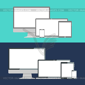 Electronic device. Flat - vector clipart