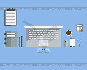 Programmer or coder workflow for website coding - vector clipart