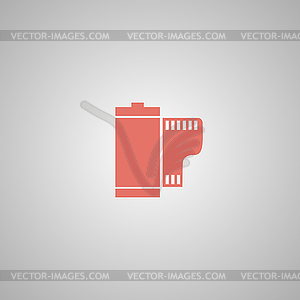 Flat Camera Film Roll - vector clipart