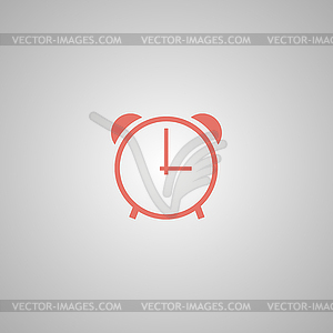 Clock icon, . Flat design style - vector clip art
