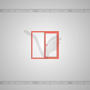 Flat Window icon, - vector image