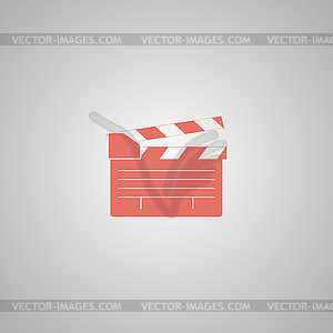 Movie clapper board, movie maker - vector clip art