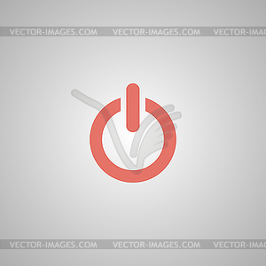 Flat icon of power - vector image