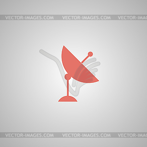 Satellite dish icon - vector image