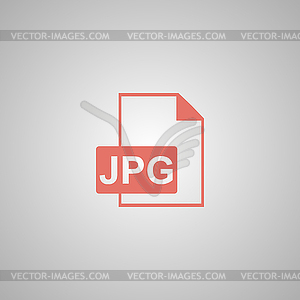 Jpg icon file - vector clipart