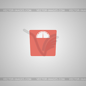 Weighting icon. Flat design style - vector clip art