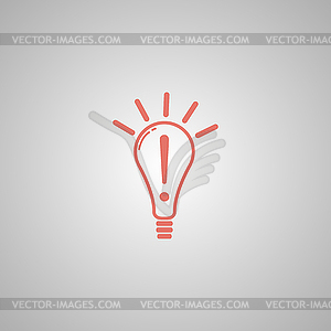 Creative Idea in Bulb Shape as Inspiration Concept - vector clipart