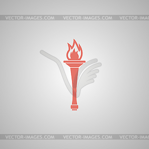 Torch icon - - vector clip art