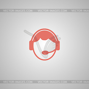 Support icon. Flat design style - vector image