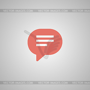 Speech bubble icon - vector image