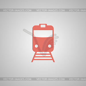 Train icon. Flat design style - vector image