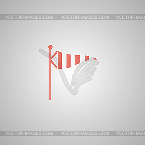 Wind Speed Flag - vector clip art