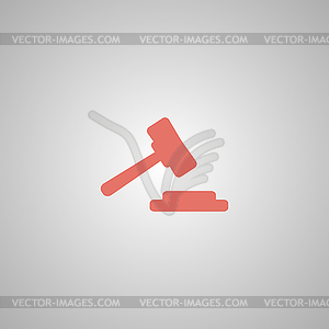 Auction web icon. design - color vector clipart