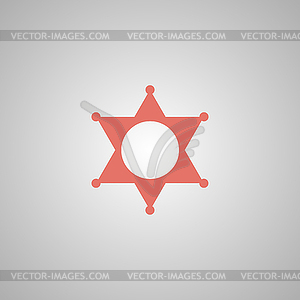 Sheriff star. Collection modern trend concept desig - vector image