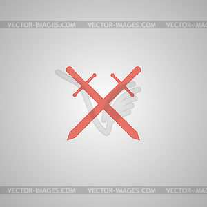 Sword icon beautiful - vector clipart