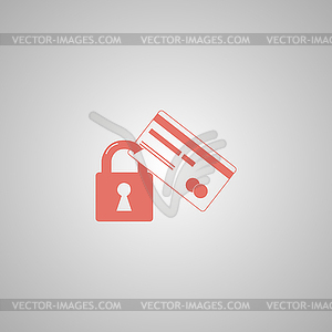 Credit Card Security icon . Eps 10 - vector image