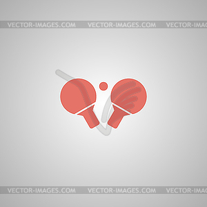 Table tennis icon - vector image