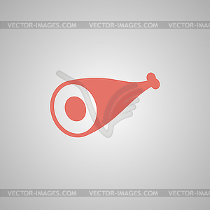 Meat icon. Flat design style - vector clipart