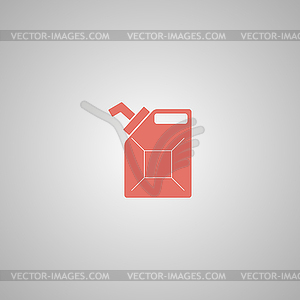 Jerrycan oil icon - vector image