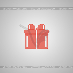 Gift box icon - vector image