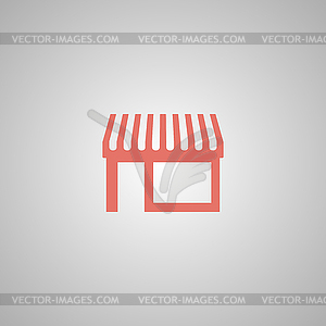 Store icon, modern flat design - vector image