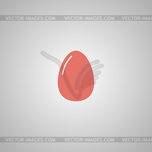 Egg Icon. Flat design style - vector image