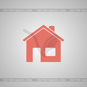 Home icon. Flat design style - vector clipart / vector image