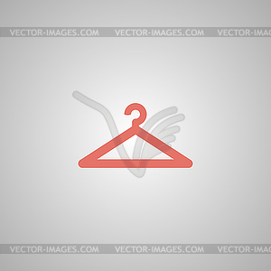 Hanger icons - color vector clipart