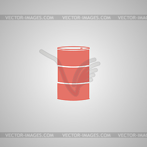 Simple icon barrels of oil - vector clipart / vector image