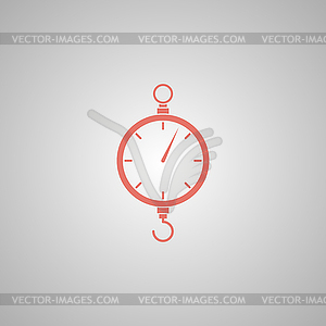 Scales icon. Flat design style - vector clip art