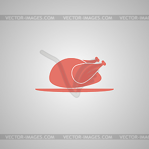 Chicken. icon - vector clip art