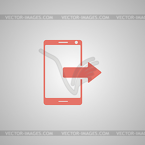 Smartphone icon, - vector clipart