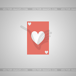 Playing Card Suit Icon Symbol Set - vector clip art