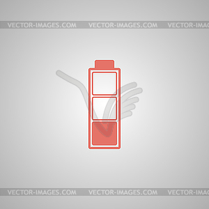 Battery icon. Flat design style - vector image