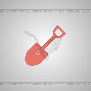 Shovel icon - vector clipart