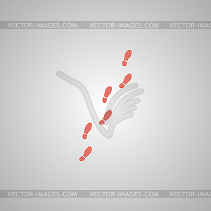 Imprint soles shoes sign icon. Shoe print symbol - vector image