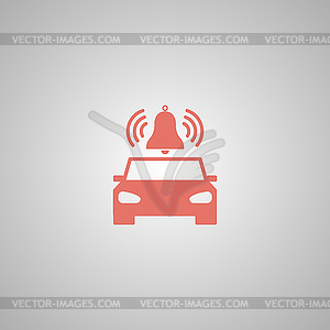 Car alarm. Flat - vector image