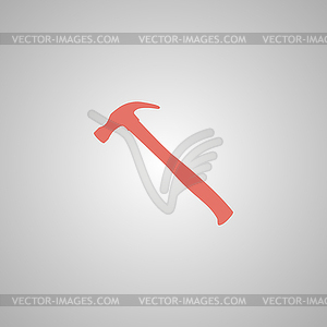 Hammer icont. Flat - vector EPS clipart