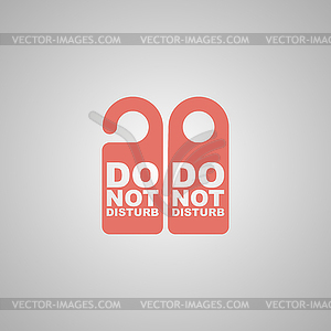 Do Not Disturb Sign - vector clip art