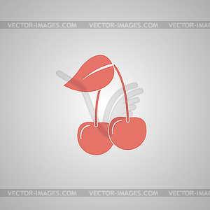 Cherry - icon - royalty-free vector image