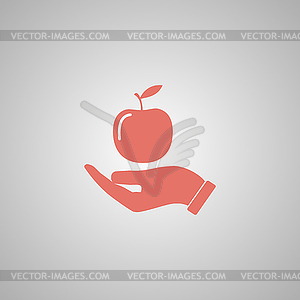 Pictograph of apple - vector clipart