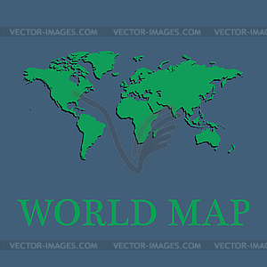 World map - vector clipart