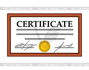 Certificate template - vector clipart