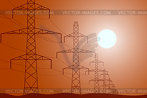 Electric post. concept for design - vector image