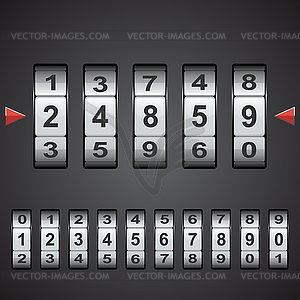 Combination, code lock numbers.  - vector EPS clipart