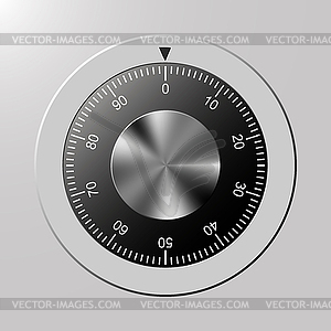 Combination, code lock numbers.  - vector clipart