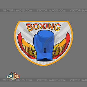 Boxing emblem. Logo boxing Club - vector image